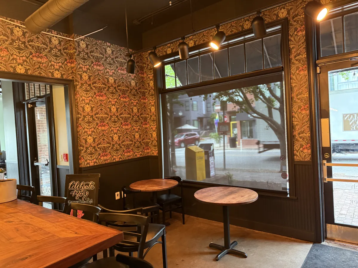 Remodeled bar at Germantown Cafe.