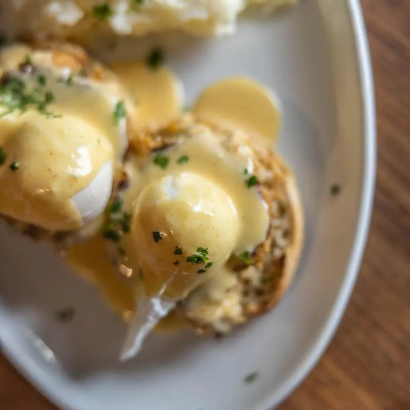 GTC Benedict with hollandaise at Germantown Cafe